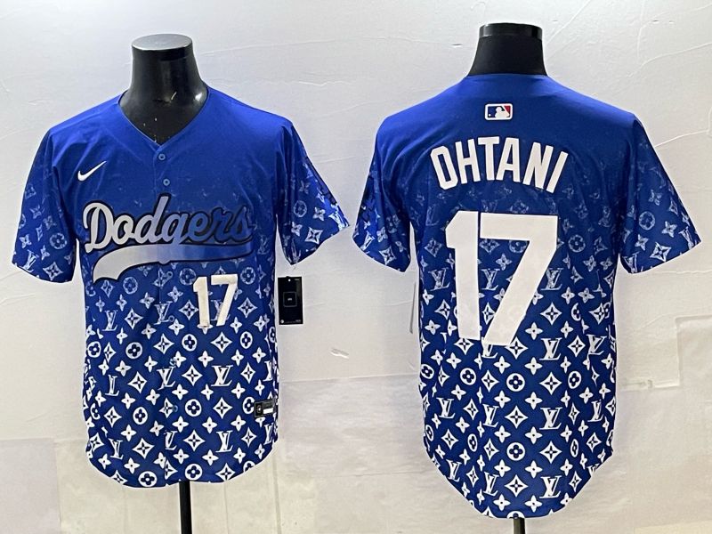 Men Los Angeles Dodgers #17 Ohtani Blue Nike 2025 MLB jersey 016->los angeles dodgers->MLB Jersey